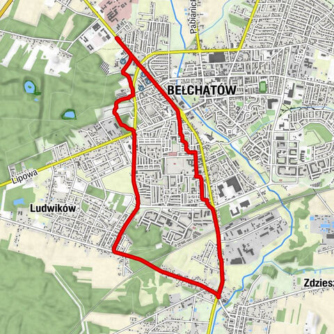 Czapliniec - Bełchatów - Sala Królestwa Świadków Jehowy - Kaplica cmentarna