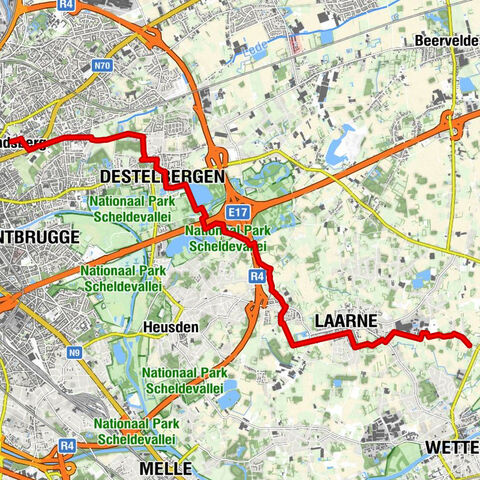 Sint-Amandsberg - Kapel Bergenkruis - Onze-Lieve-Vrouw-ter-Sneeuwkerk - Wetteren