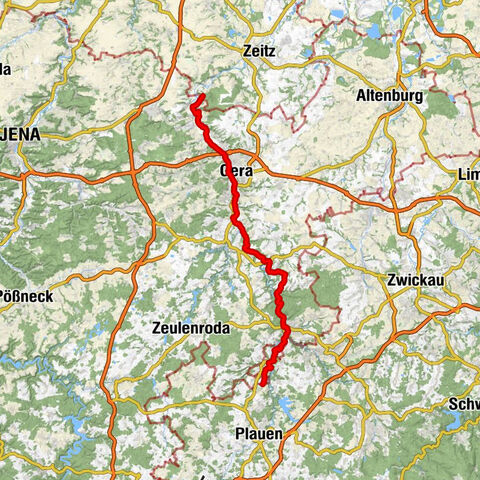Cossengrün - Geyer-Stein - St. Marien - Crossen an der Elster