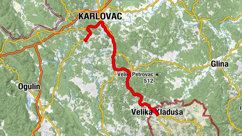 Mrežnički Brig - crkva svetog Antuna Padovanskog - Duga Resa - Velika Kladuša