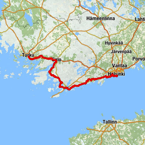 Helsinki - Ullanlinnanmäki - Vesitorninmäki - Turku