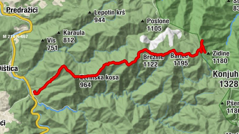 Općina Olovo - Barice - Brezine - Zerinska kosa