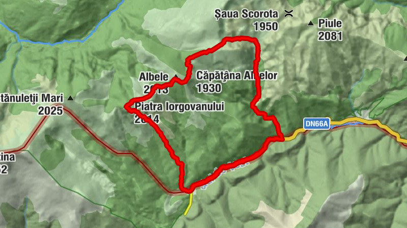 Uricani - Căpățâna Albelor - Albele - Piatra Iorgovanului