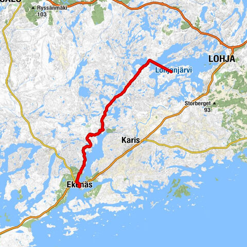 Karjalohja - Makasiinikappeli - Karjalohjan kirkko - Gamla stan