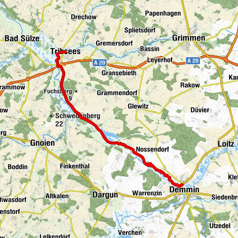 Demmin - Nehringen - Tribsees