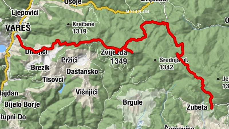 Vareš - Planinarski dom Mekuše - Zvijezda - Općina Vareš