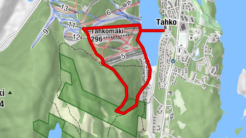 Tahko - Tahkomäki - Pehkubaari - Nilsiä
