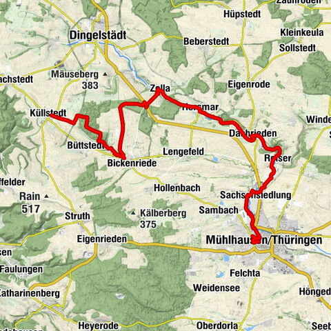 Mühlhausen/Thüringen - Petrikirche - St. Nikolaus - Küllstedt