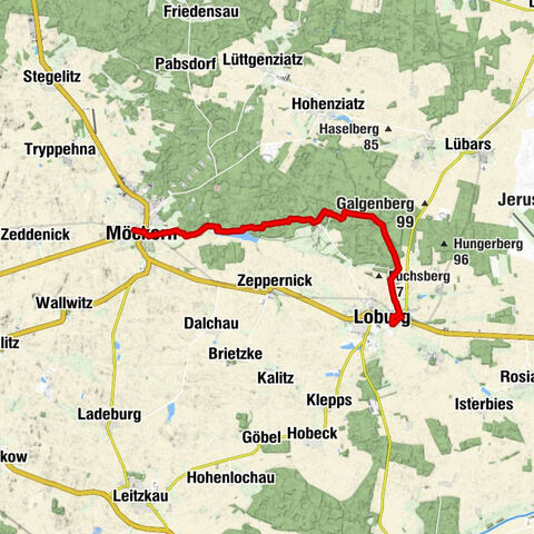 Möckern - Lochow - Wendgräben - Loburg