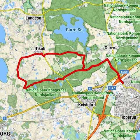 Helsingør Kommune - Ravnebakke - Fiskedamshuse - Tikøb Kirke