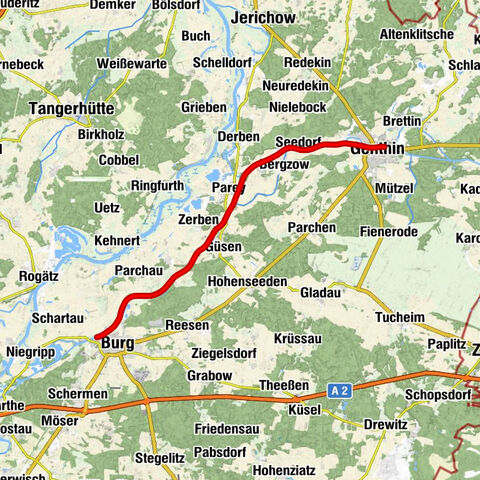 Burg - Ziegelei - Seedorf - Genthin