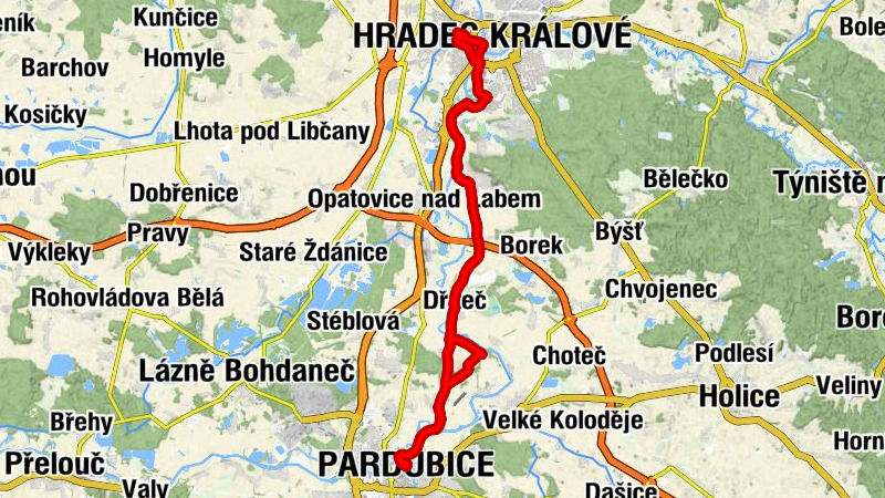 Pražské Předměstí - Božské srdce Páně - Sv. Petr a Pavel - Hradec Králové hlavní nádraží