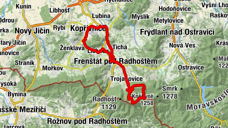 Kopřivnice - Maměnka - Tanečnice - Sv. Petr a Pavel