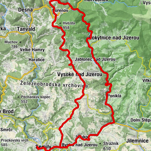 Semily - Hotel Obecní dům - svatý Prokop - sv. Jan Křtitel