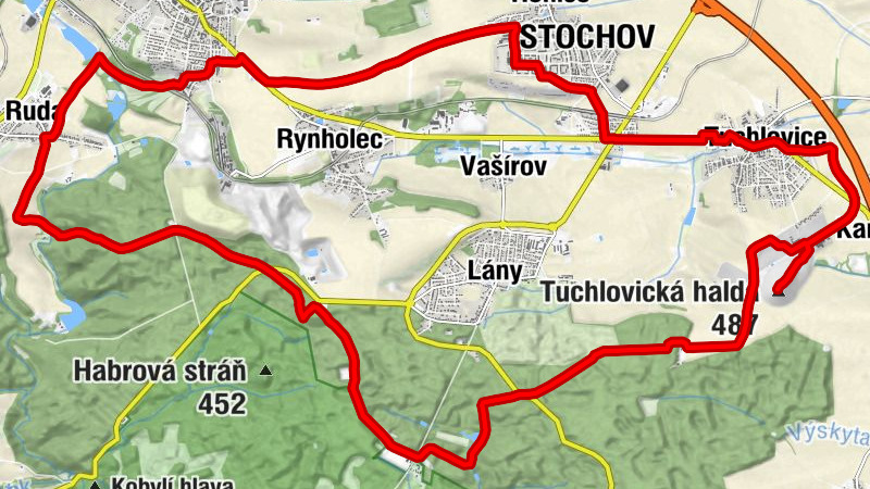 Stochov - Tuchlovická halda - svatý Havel