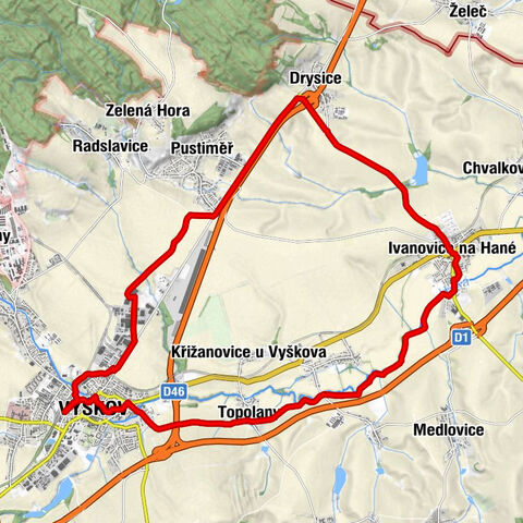 Vyškov na Moravě - Vyškov - sv. Ondřej - sv. Anna