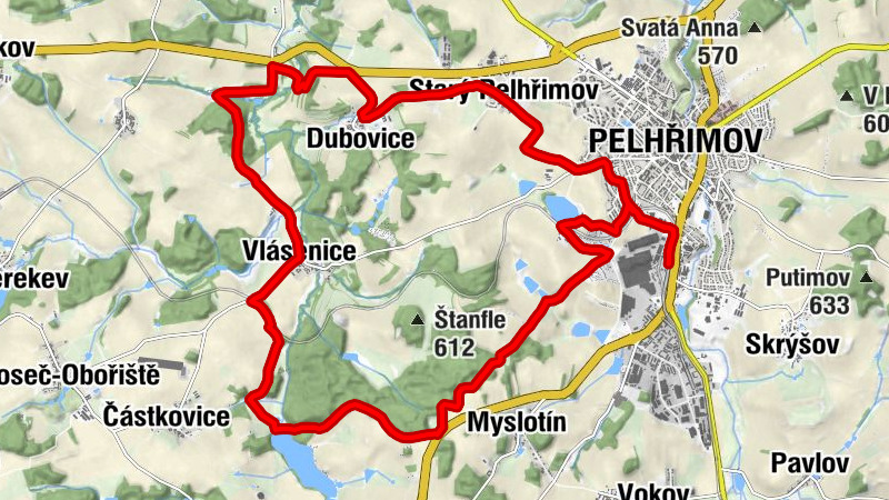 Pelhřimov - Vlásenice - Dubovice