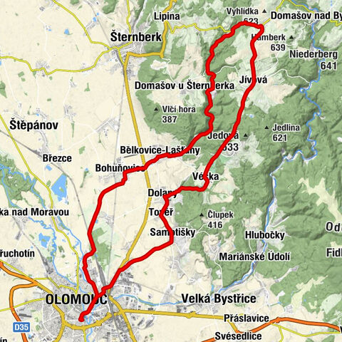 Olomouc - Panna Maria - Skalice - Sv. Matouš