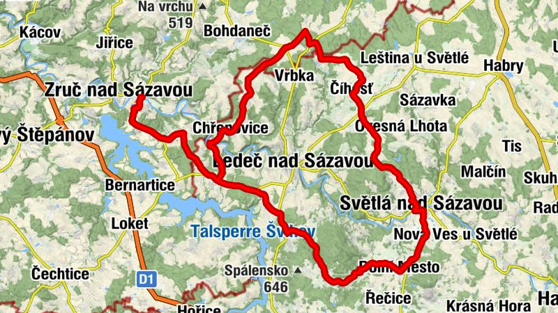 Hospoda U Vodáka - Kostel Nanebevzetí Panny Marie - Kostel sv. Martina  - Kostel svaté Markéty
