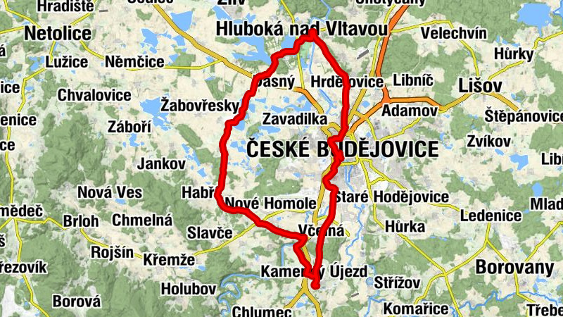 Kamenný Újezd u Českých Budějovic - Kaplička sv. Jana Nepomuckého - Obětování Panny Marie - Kostel Všech svatých