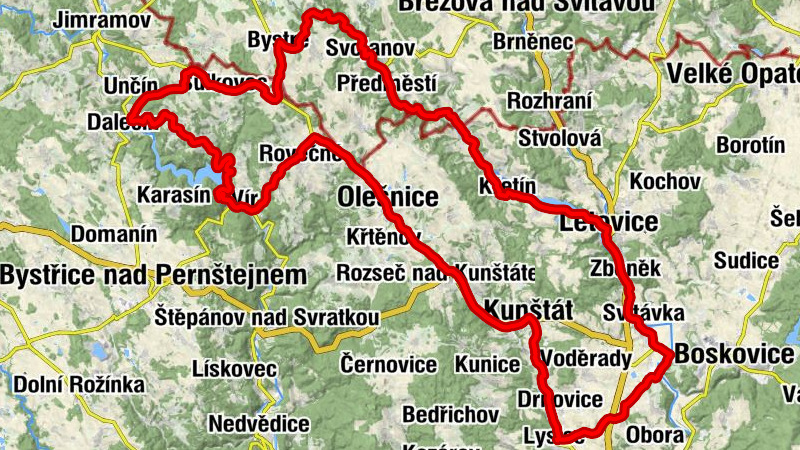 Lysice - eb diners - Posraná skalka - Kaple sv.Sedmipočetníků