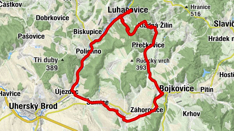 Luhačovice - Kladná Žilín - Přečkovice - VAGON
