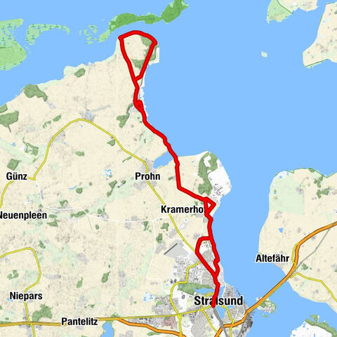 Stralsund Hbf - Stralsund - St. Josef - Holzhausen