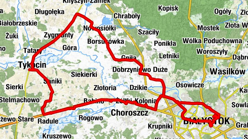 Osiedle Traugutta - Kościół pw. Zwiastowania Najświętszej Maryi Panny - Cerkiew pw. Podwyższenia Krzyża Świętego - Białystok