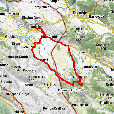 Imotski - Medvidovića Draga - Zakarije - Gospa od Karmela