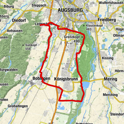 Osteria Il Castagno - Augsburg - ICF Augsburg - Denkmal Opfer 1. und 2. Weltkrieg