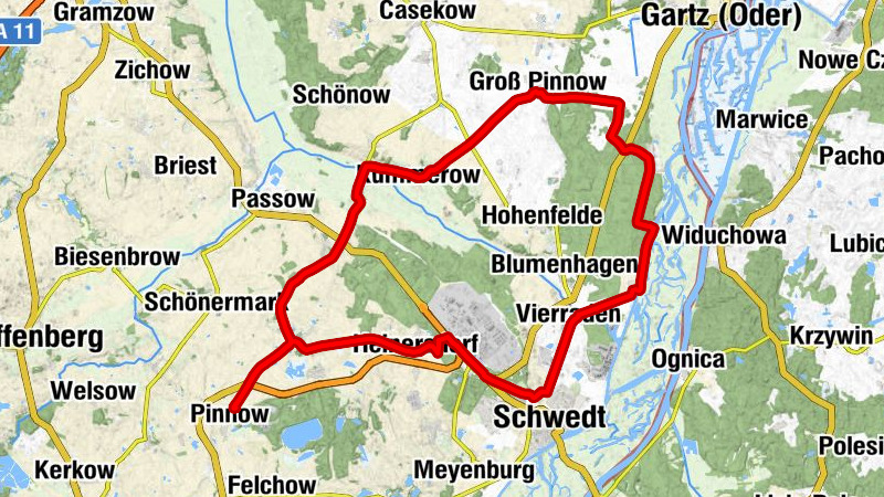 Pinnow (Uckermark) - Hohenlandin - Dorfkirche Stendell - Dorfkirche Kummerow
