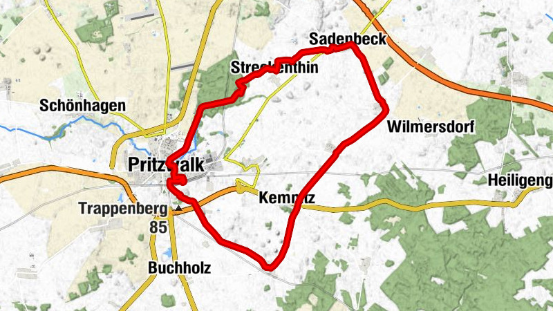 Pritzwalk - Landgasthof "Zur Kegelhenne" - Dorfkirche Sarnow