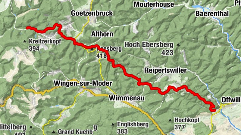 Circuit Elsass Moselle Ingwiller Soucht