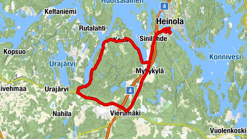 Heinola - Sinilähde - Kausa - Jyränkö