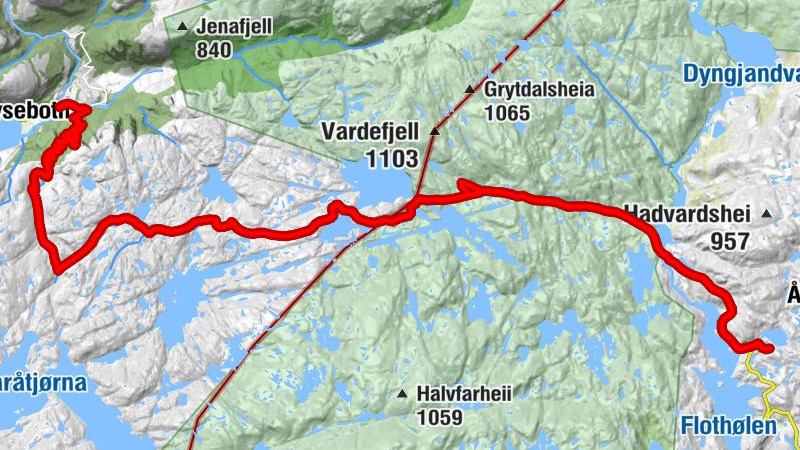 Ådneram fjellgrend - Grydalen hyttegrend - Øygardsstølen