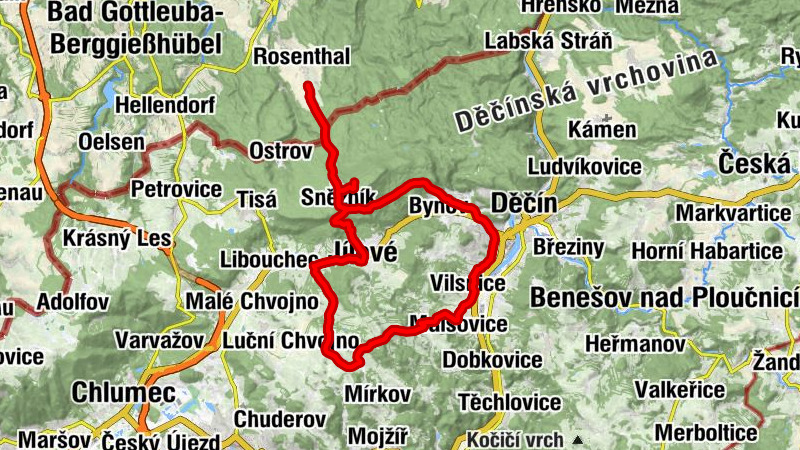 Sněžník - Švýcarský dům - Hřebenová Bouda - Sv.Martin