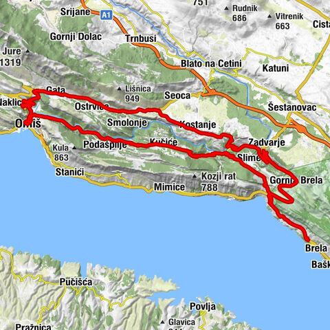 Podrače - Sv. Mihovil - Crkva sv. Roka - Kaštil Slanica
