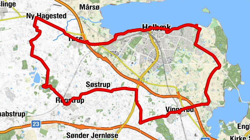 Holbæk - Tuse Kirke - Kløvermarkskirken - Strandmølle Huse