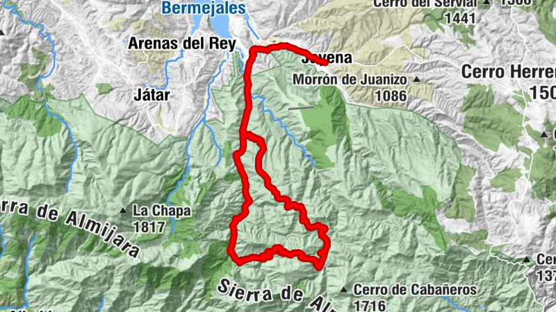 Jayena - Fornes - Umbría del Panzón - Collado Carne