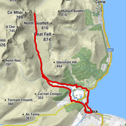 Brodick - Cladach - The Saddle