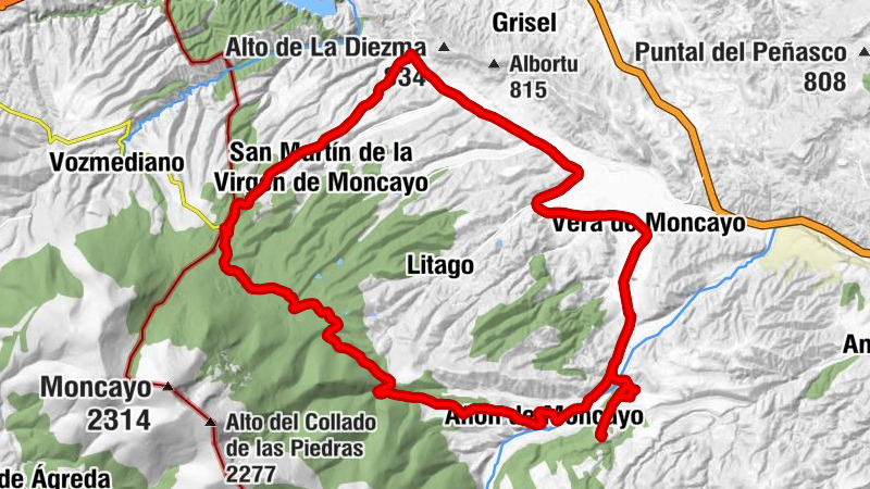 Subida San Martin - Trasmoz - Vera de Moncayo - Añón de Moncayo