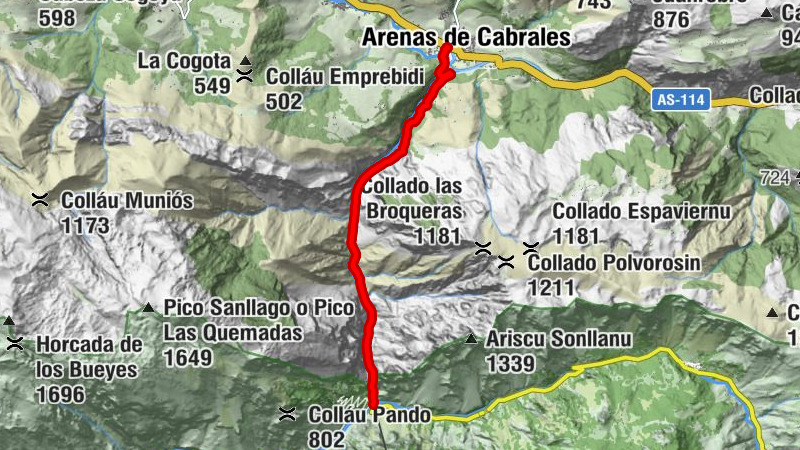 Arenas de Cabrales - Casaño - Llaneces - Poncebos
