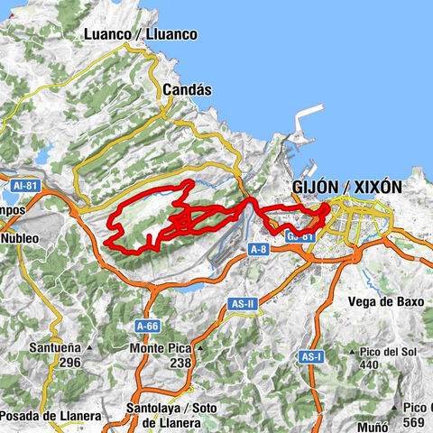 Gijón / Xixón - Veriña de Baxo - El Puente Secu