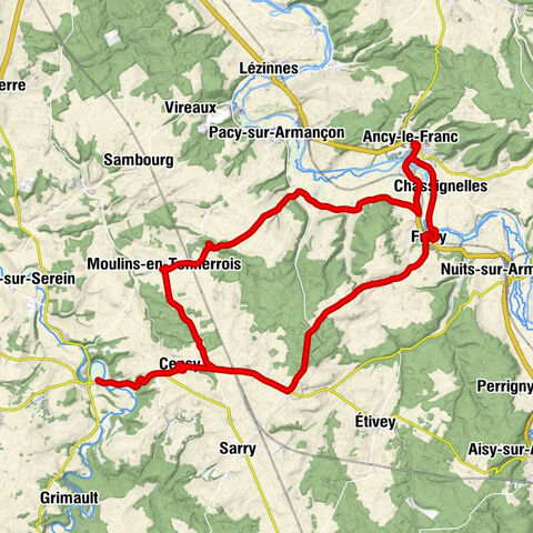 Noyers - Église de la Décollation-de-Saint-Jean-Baptiste - Église Saint-Maurice - Église Saint-Didier et Saint-Leu