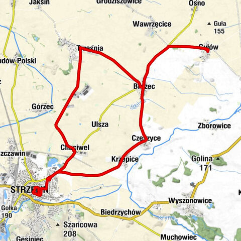 Gułów - Kościół pw. Matki Boskiej Królowej Polski - Rotunda świętego Gotarda - Strzelin