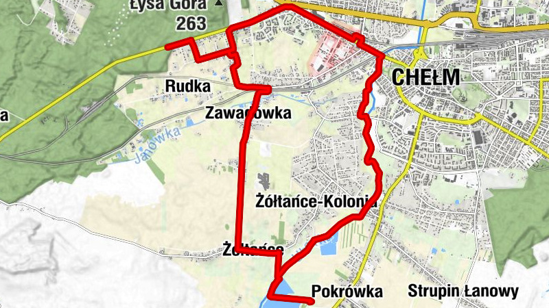 Rudka - Ustroń - Chełm - Zawadówka