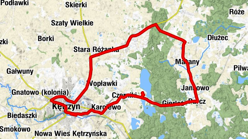 Kętrzyn - Kaplica pw. Błogosławionej Franciszki Siedliskiej - Kościół pw. Świętej Katarzyny - Bazylika Kolegiacka Świętego Jerzego