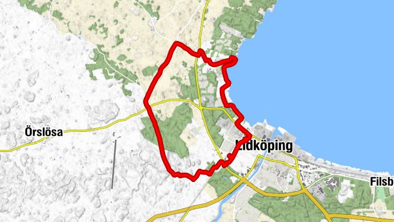 Lidköping - Råda kyrka - Åsledet - Härebacka