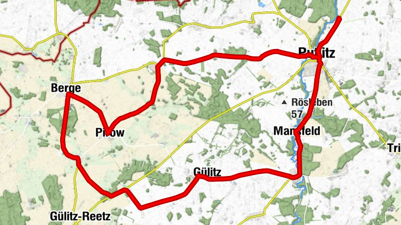 Putlitz - Dorfkirche Mansfeld - Ev. Kirche Putlitz