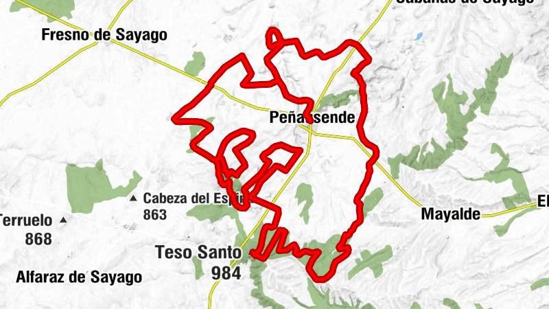 Peñausende - Teso Santo - Alto del Sierro - Cabeza de Hierro